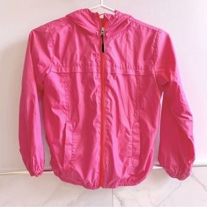 Girls Sears Pink Windbreaker.  Size Small.